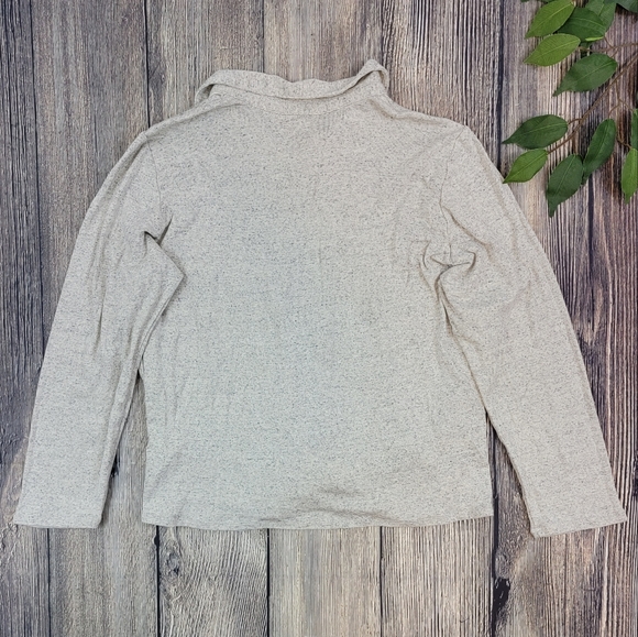 J. Jill Supima Cotton Twist Wrap Button Down Long Sleeve Top - Picture 5 of 9